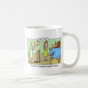 Mug Cadeaux de caricature du groupe de soutien Wedgie