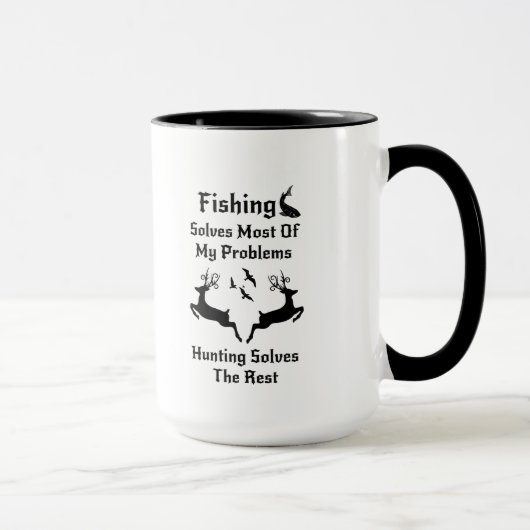 Mug Cadeaux de chasse de pêche pour des chasseurs (Droite)