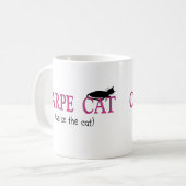 Mug Cadeaux de chat de Carpe (saisissez le chat) (Devant gauche)