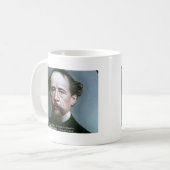 Mug Cadeaux de citations de Charles Dickens "Charité @ (Devant gauche)