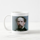 Mug Cadeaux de citations de Charles Dickens "Charité @ (Gauche)