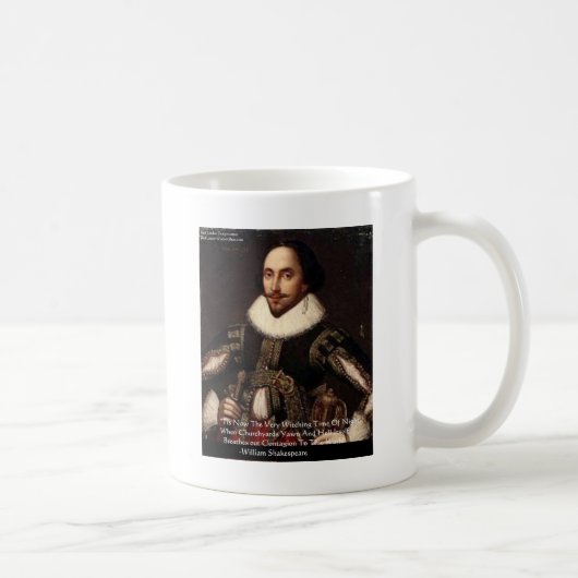 Mug Cadeaux de citations Shakespeare Halloween "Hell C (Droite)