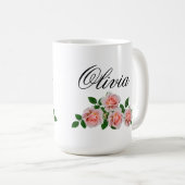 Mug Cadeaux de confiture de nom personnalisés pour fem (Devant droit)