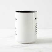 Mug Cadeaux de définition de directeur marketing drôle (Centre)