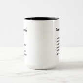 Mug Cadeaux de définition d'orientation drôle (Centre)