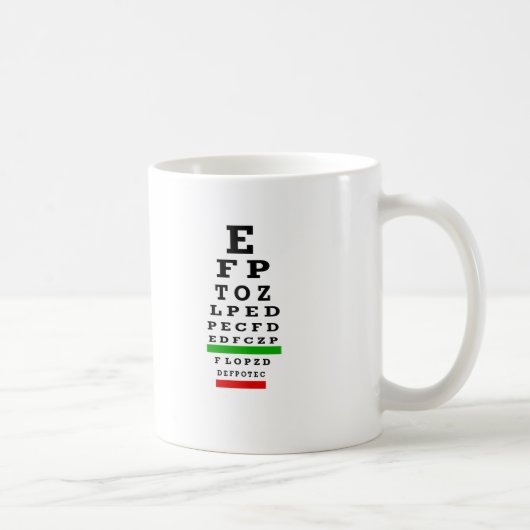 Mug Cadeaux de DIAGRAMME d'OEIL (Droite)