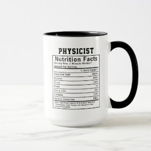 Mug Cadeaux de faits nutritionnels de médecin pour le