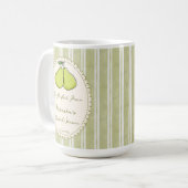 Mug Cadeaux de faveur de douche de mariage de poire de (Devant gauche)