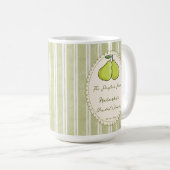 Mug Cadeaux de faveur de douche de mariée de poire de  (Devant droit)