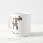 Mug Cadeaux de fentes à café Sloth personnalisées pour (Devant gauche)
