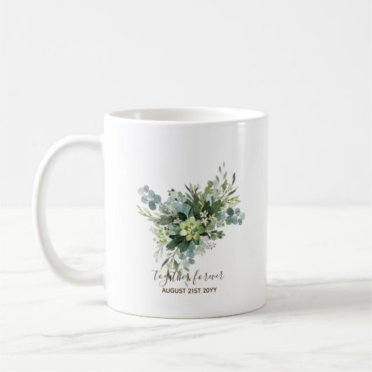 Mug Cadeaux de fête de mariée sur mesure cadeau de ver (Gauche)