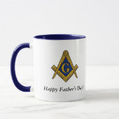 Mug Cadeaux de fête des pères Masonic Freemason Compas (Gauche)