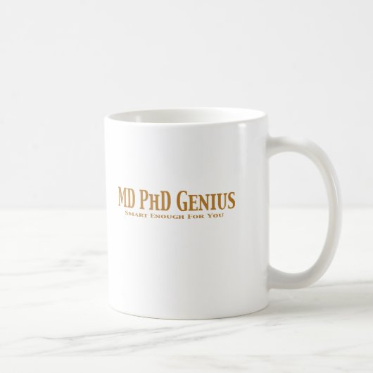 Mug Cadeaux de génie de DM PhD (Droite)
