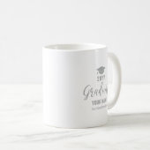 Mug Cadeaux de graduation moderne Silver & Black (Devant droit)