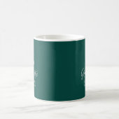 Mug Cadeaux de graduation personnalisés argent et vert (Centre)