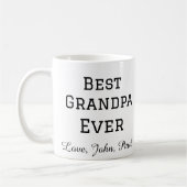 Mug Cadeaux de grand-père Bets simple nom grand-père (Gauche)