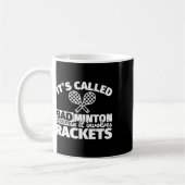 Mug Cadeaux de joueurs de badminton - Drôle, ça impliq (Gauche)