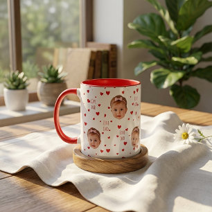 Mug Cadeaux de la fête des pères pour papa cœur rouge