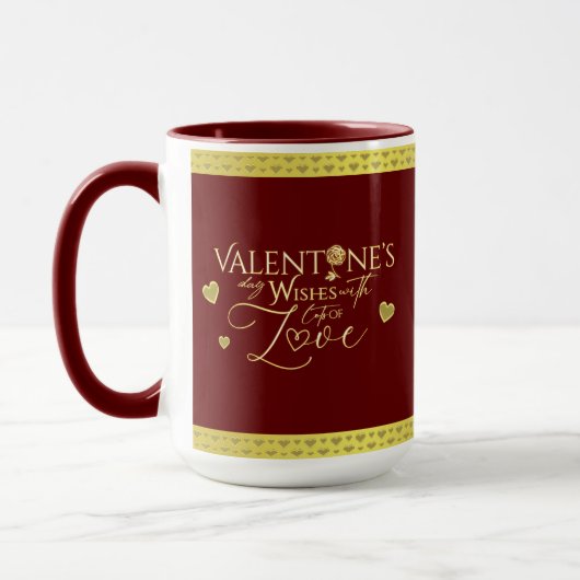 Mug Cadeaux de la Saint-Valentin rouges (Gauche)
