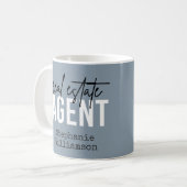 Mug Cadeaux de l'agent immobilier personnalisé pour le (Devant gauche)