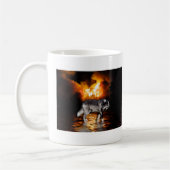 Mug Cadeaux de loup gris "survivant" (Gauche)