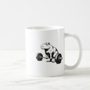 Mug Cadeaux de musculation Capybara Haltérophilie Drôl