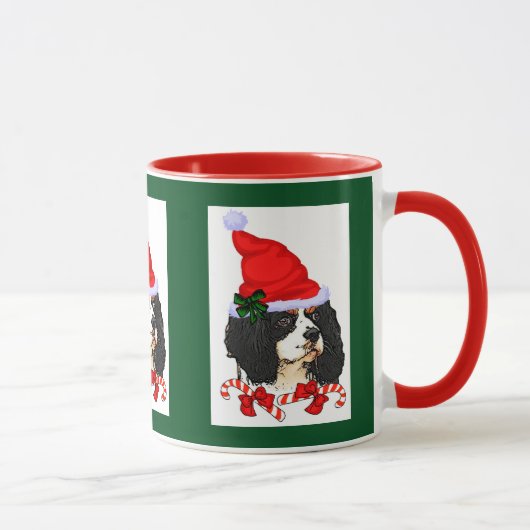 Mug Cadeaux de Noël Cavalier King Charles Spaniel (Droite)