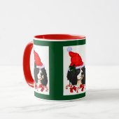 Mug Cadeaux de Noël Cavalier King Charles Spaniel (Devant gauche)