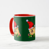 Mug Cadeaux de Noël Cute Chow Chow (Devant gauche)