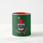 Mug Cadeaux de Noël de mignonette Schnauzer (Centre)