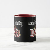 Mug Cadeaux de papa de chien de bétail australien (Centre)