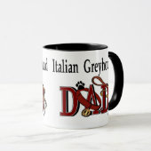 Mug Cadeaux de papa Greyhound italien (Devant droit)