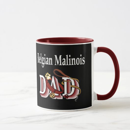 Mug Cadeaux de papa Malinois (Droite)