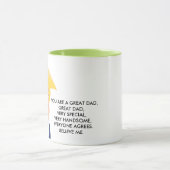 Mug Cadeaux de papa personnalisés Funny Papa Cadeaux d (Centre)