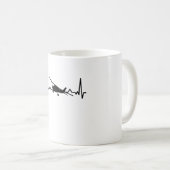 Mug Cadeaux de pilote d'avion à battement de coeur (Devant droit)
