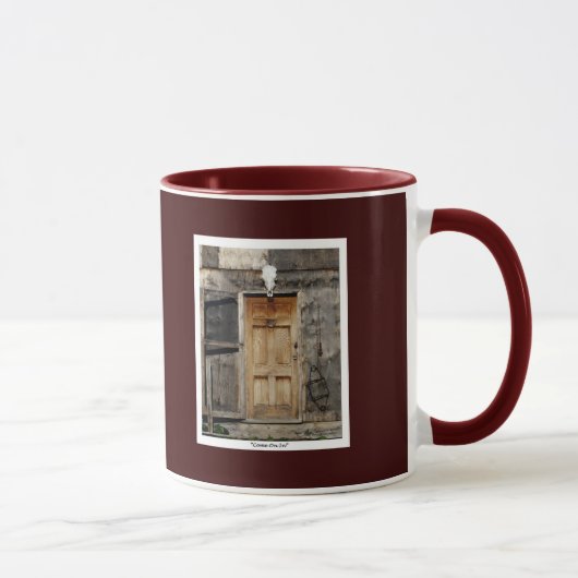 Mug Cadeaux de porte rustiques (Droite)