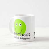 Mug Cadeaux de professeur de danse heureuse retirée de (Devant gauche)