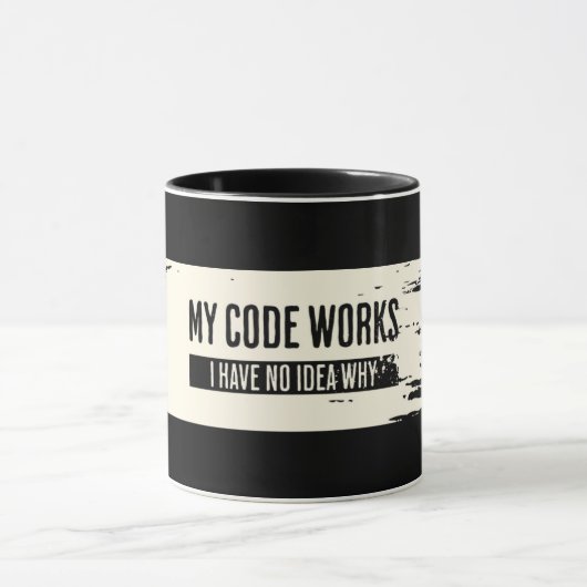 Mug Cadeaux de programmeur, Coder (Centre)