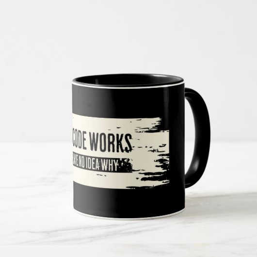 Mug Cadeaux de programmeur, Coder (Devant droit)