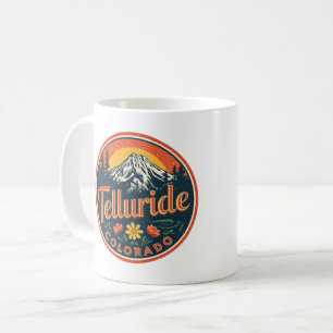 Mug cadeaux de randonnée extérieure vintage Telluride