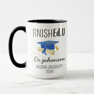 Mug Cadeaux de remise de diplôme EdD pour elle lui, Ta