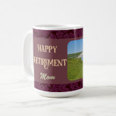 Mug Cadeaux de retraite heureux personnalisés pour mam (Devant gauche)