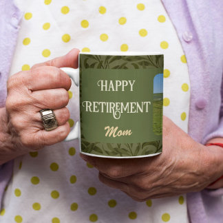 Mug Cadeaux de retraite heureux personnalisés pour mam