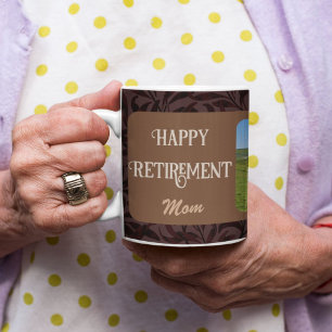 Mug Cadeaux de retraite heureux personnalisés pour mam