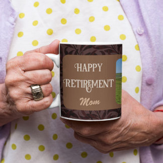 Mug Cadeaux de retraite heureux personnalisés pour mam
