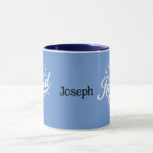 Mug Cadeaux de retraite. Pêcheur/femme. Nom modifiable (Centre)