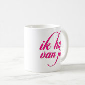 Mug Cadeaux de Saint-Valentin d'Ik Hou Van Jou je (Devant droit)