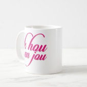 Mug Cadeaux de Saint-Valentin d'Ik Hou Van Jou je (Devant gauche)