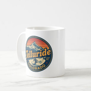 Mug cadeaux de ski vintage Telluride colorado extérieu