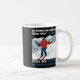 Mug Cadeaux de skieur pour 70e anniversaire Femme 70 a